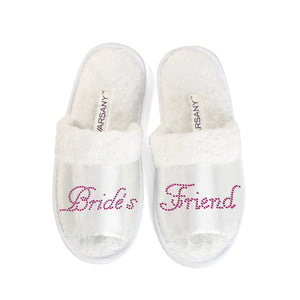 Brides Friend Party Spa Open Toe Slippers - varsanystore