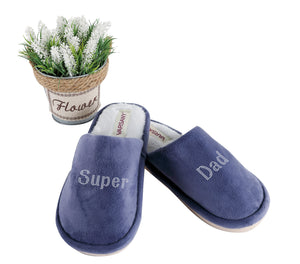 Navy Fathers Day House Slippers - Varsany