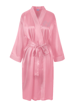 Bride To Be Satin Dressing Gown / Bathrobe - Varsany