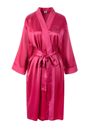 The Bride Satin Dressing Gown / Bathrobe - Varsany