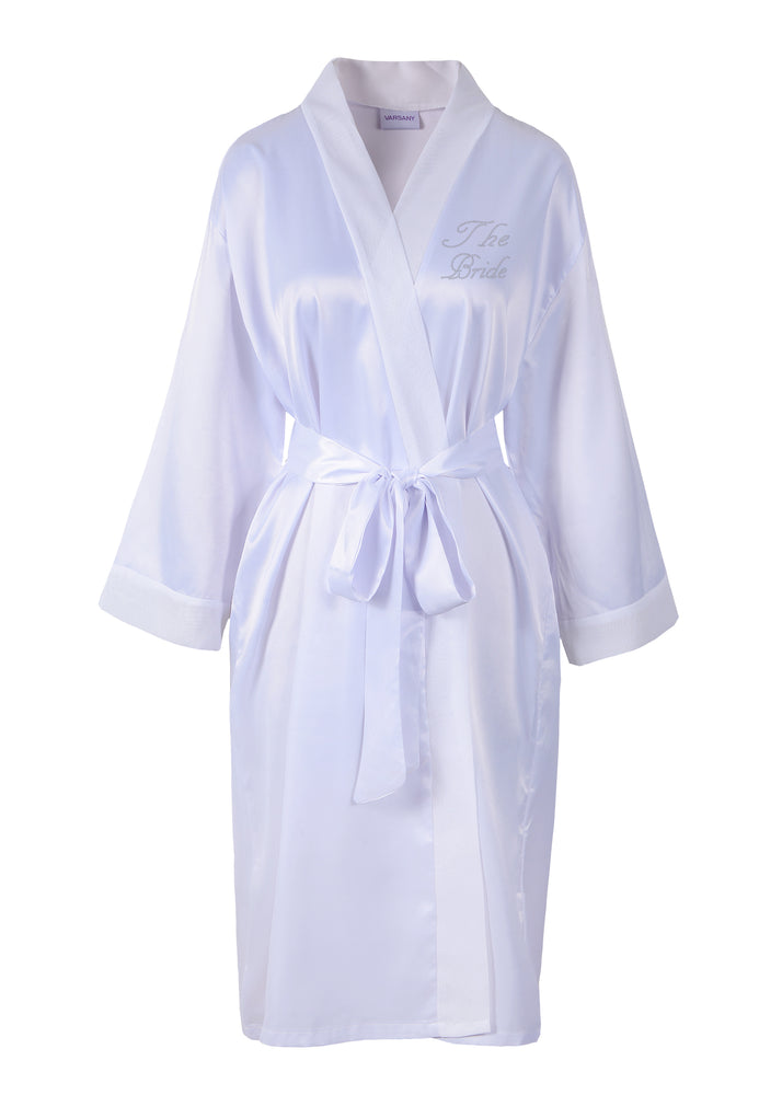The Bride Satin Dressing Gown / Bathrobe - Varsany