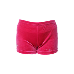 thumbnail image 2 of Personalised Custom Black Glitter Dance Shorts For Gymnastics & Gym – LYCRA With HEARTS 2 of 5