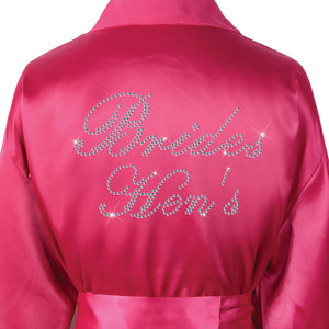 Hen Party Satin Dressing Gown / Bathrobe - varsanystore