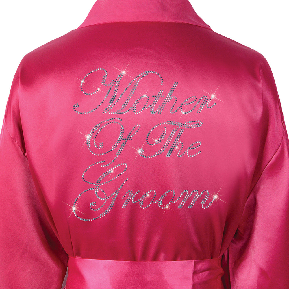 Mother Of The Groom Satin Dressing Gown / Bathrobe - varsanystore