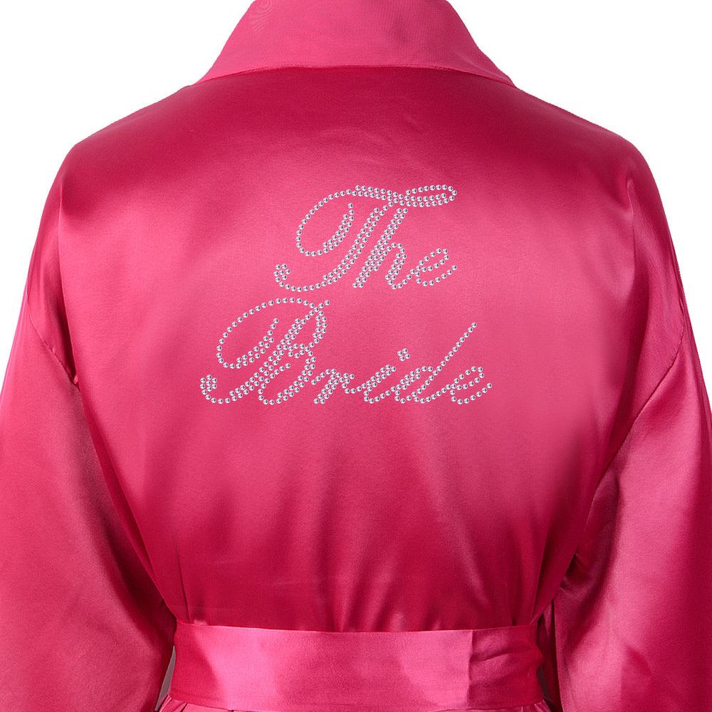 The Bride Satin Dressing Gown / Bathrobe - varsanystore
