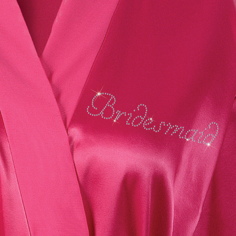 Bridesmaid Satin Dressing Gown / Bathrobe - varsanystore