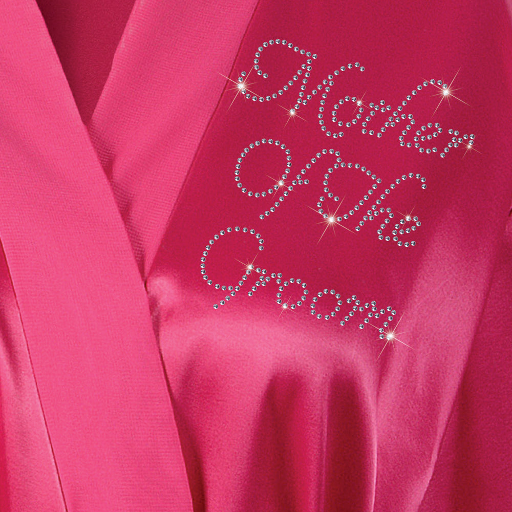 Mother Of The Groom Satin Dressing Gown / Bathrobe - varsanystore