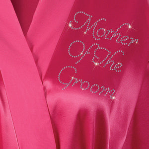 Mother Of The Groom Satin Dressing Gown / Bathrobe - varsanystore