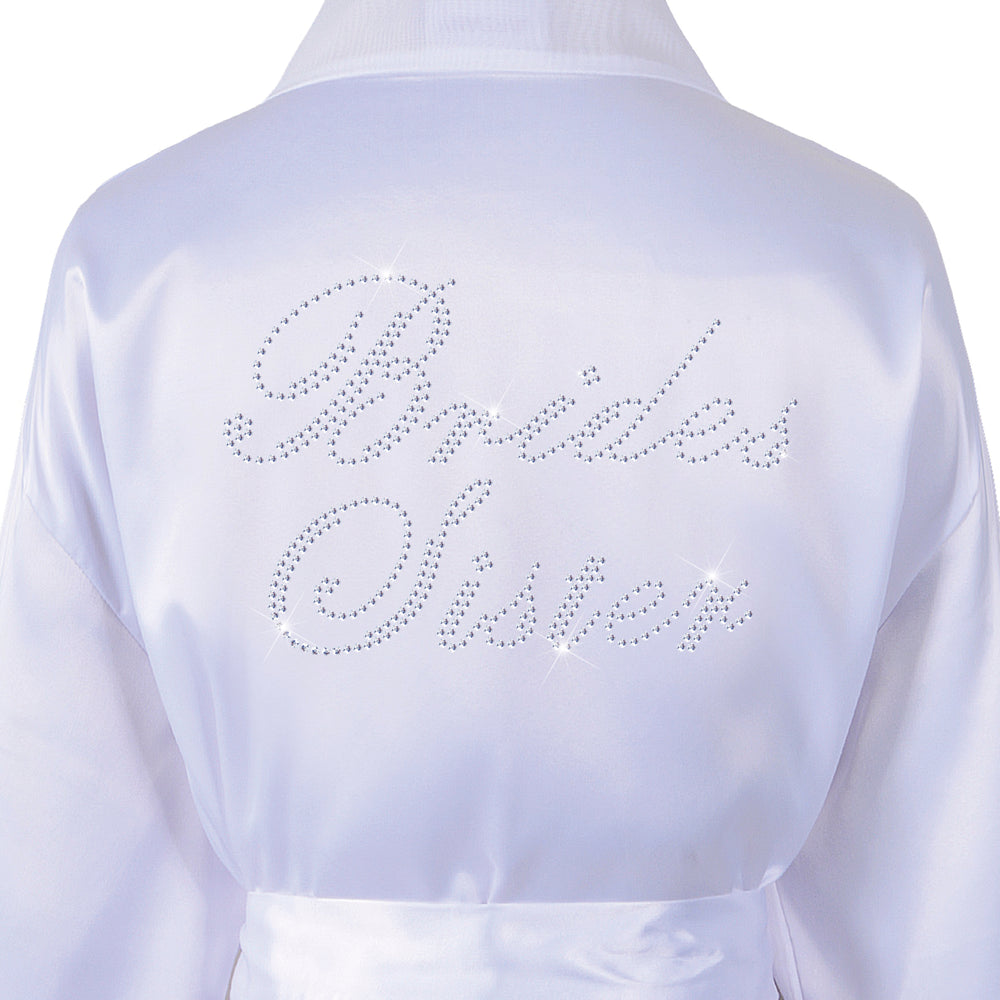 Brides Sister Satin Dressing Gown / Bathrobe - varsanystore