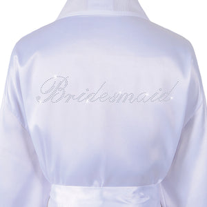 Bridesmaid Satin Dressing Gown / Bathrobe - varsanystore