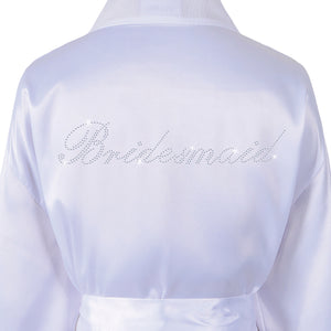 Bridesmaid Satin Dressing Gown / Bathrobe - varsanystore