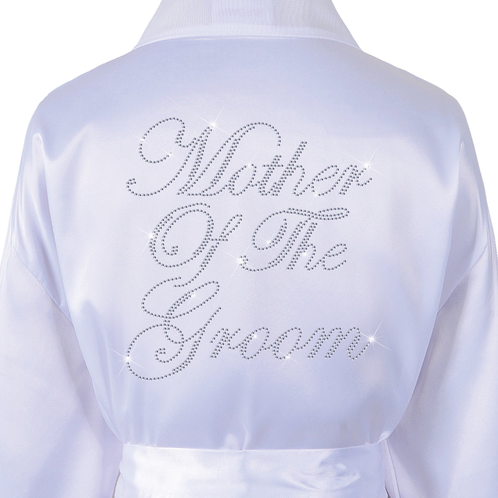 Mother Of The Groom Satin Dressing Gown / Bathrobe - varsanystore