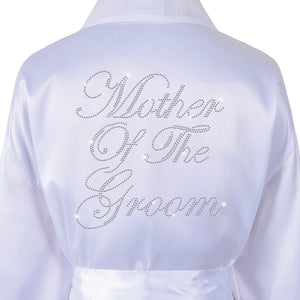 Mother Of The Groom Satin Dressing Gown / Bathrobe - varsanystore