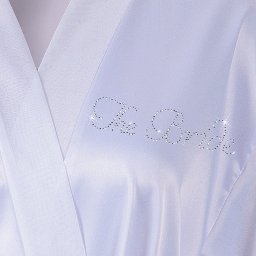 Personalised "The Bride" Wedding Bathrobe/Kimino - varsanystore